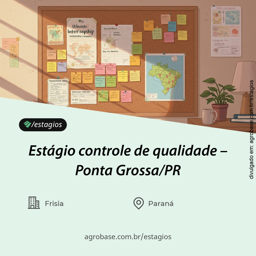 Estágio controle de qualidade – Ponta Grossa/PR