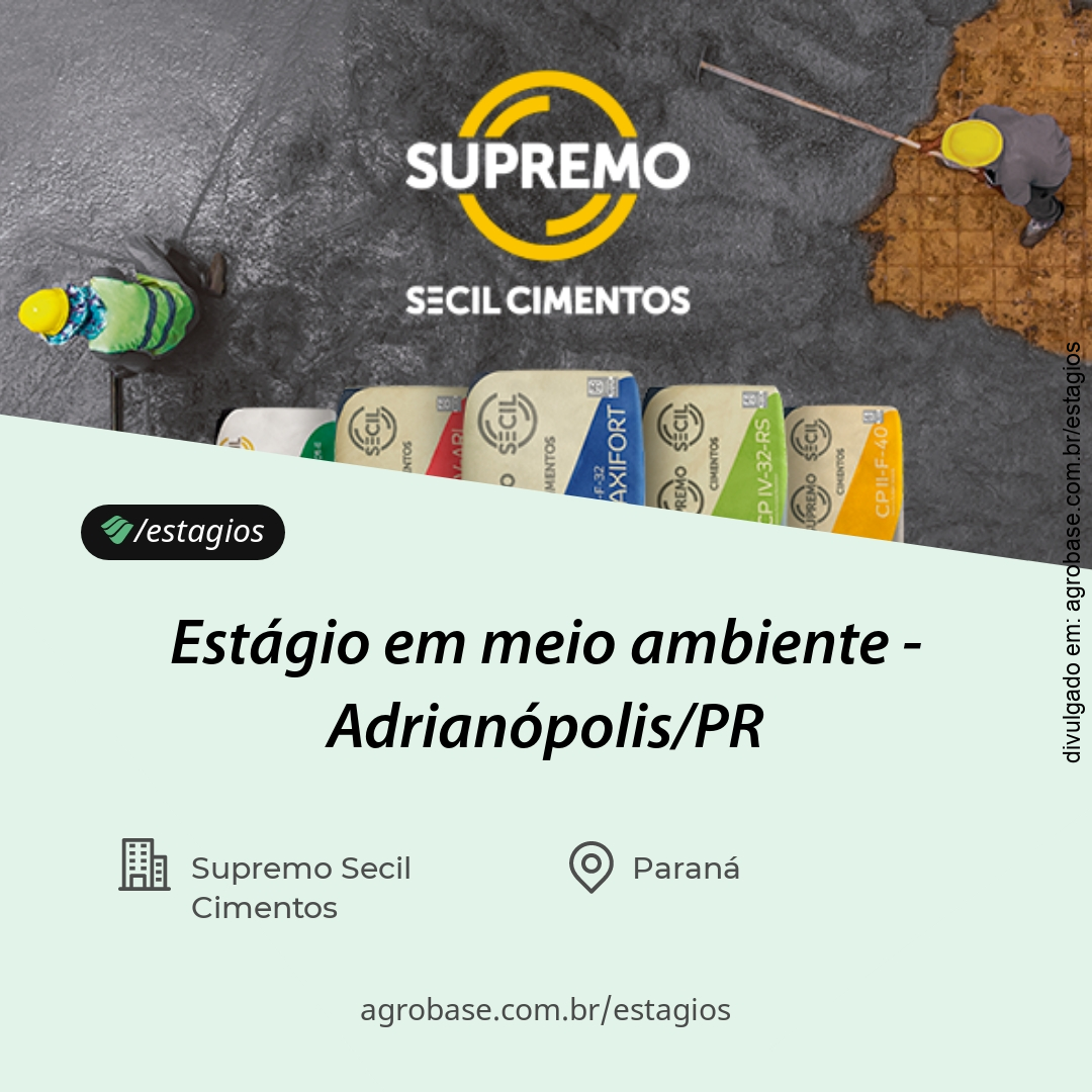 Estágio em meio ambiente – Adrianópolis/PR
