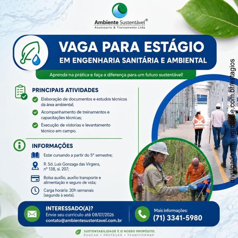 Estágio em eng. sanitária e ambiental – Salvador/BA