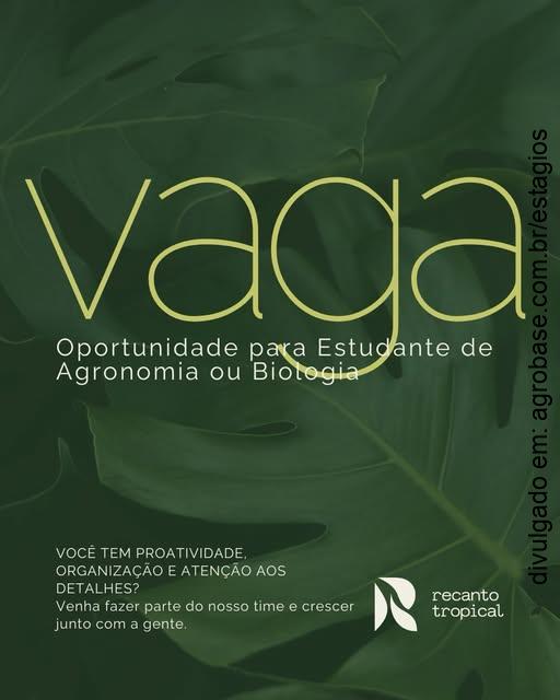 Estágio em agronomia ou biologia – Novo Hamburgo/RS