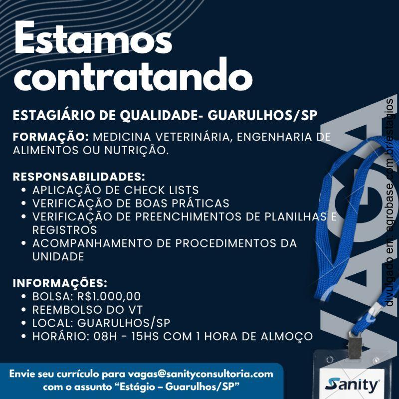 Estagiário de qualidade – Guarulhos/SP