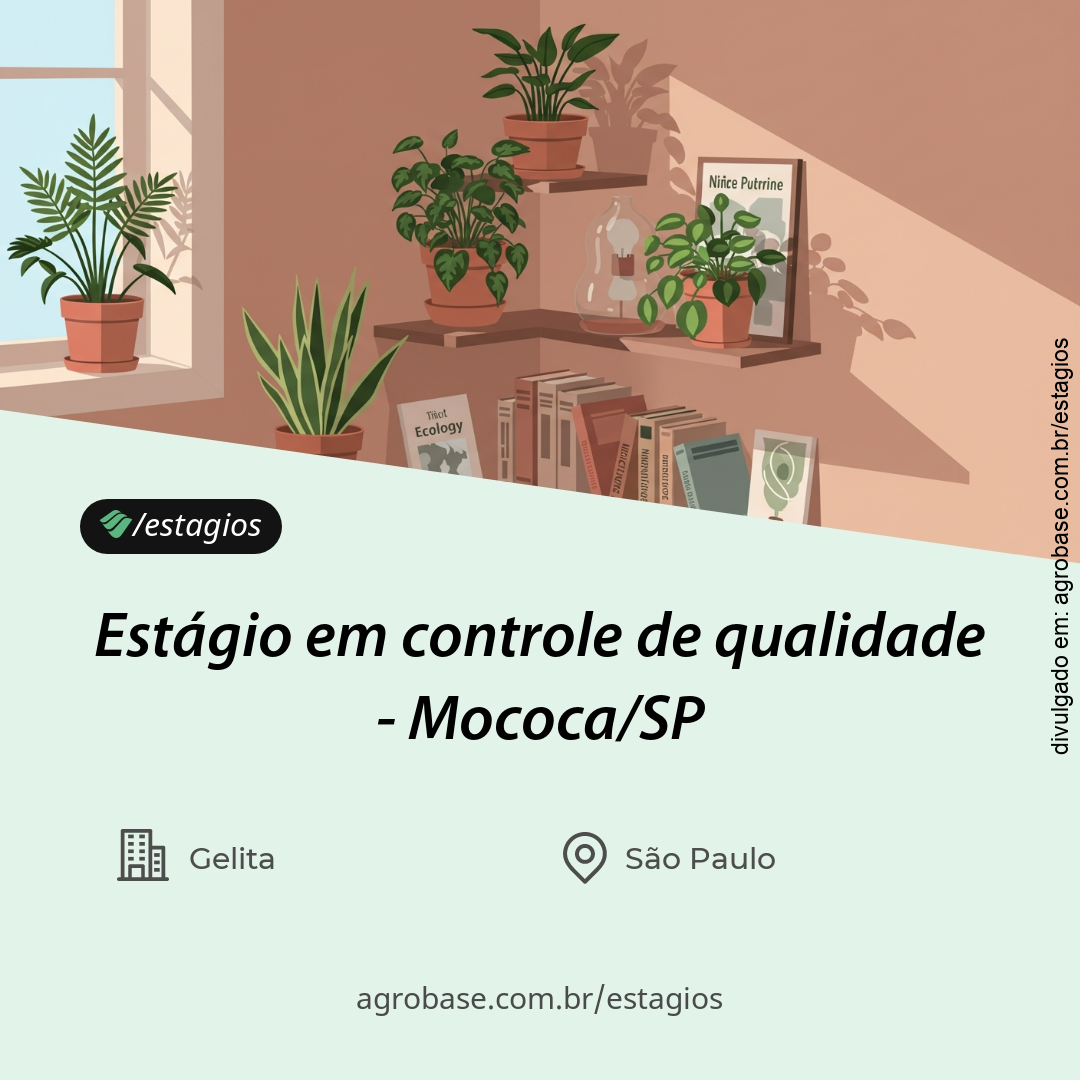 Estágio em controle de qualidade – Mococa/SP
