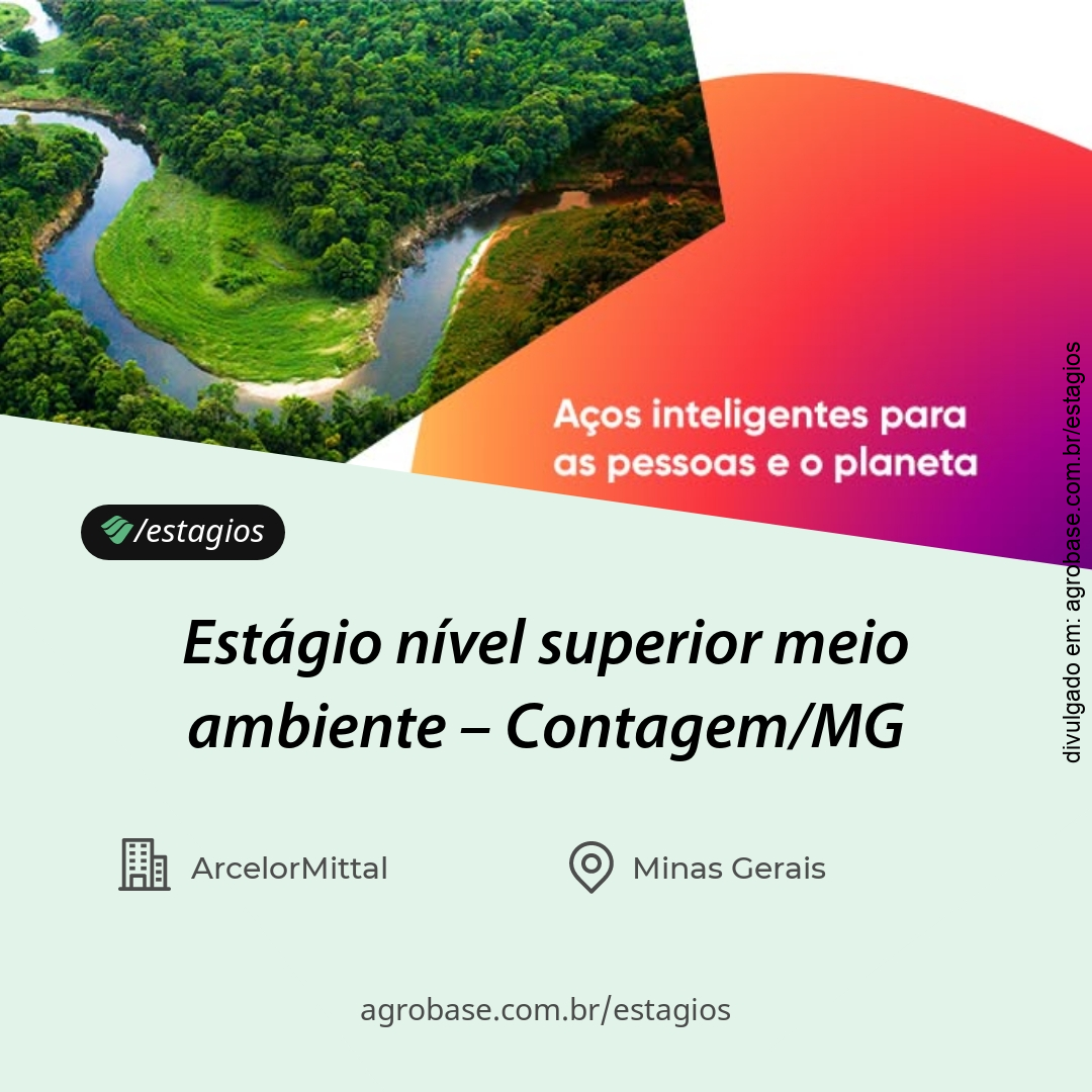 Estágio nível superior meio ambiente – Contagem/MG