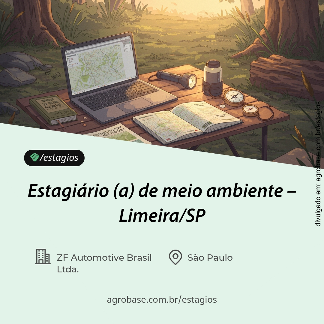 Estagiário de meio ambiente – Limeira/SP