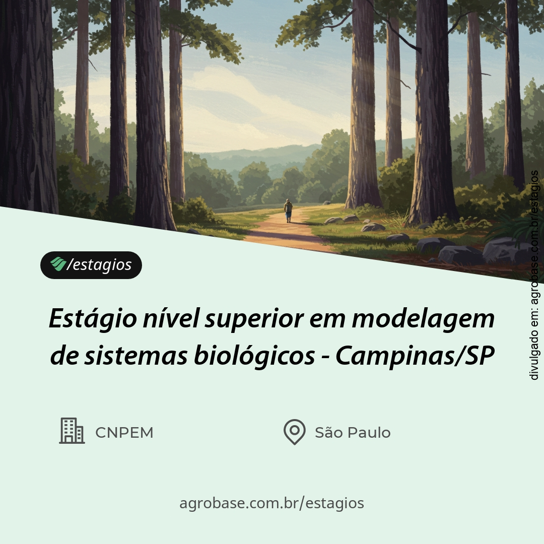 Estágio nível superior em modelagem de sistemas biológicos – Campinas/SP