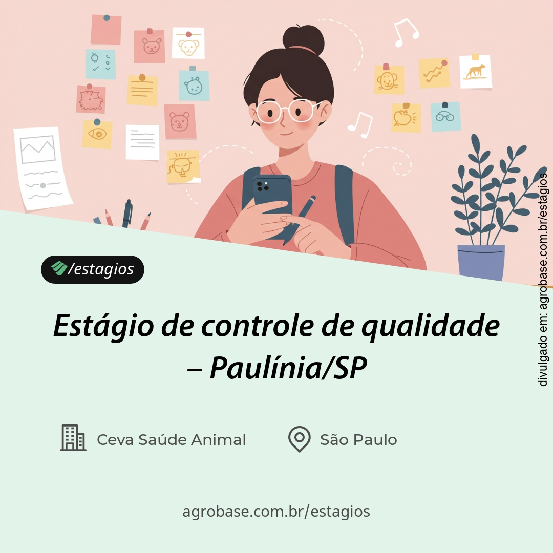 Estágio de controle de qualidade – Paulínia/SP