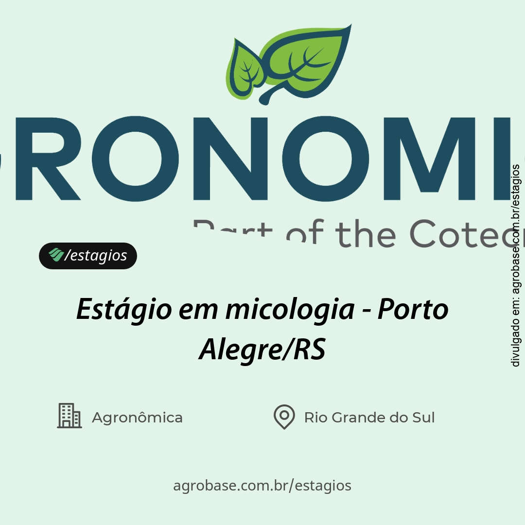 Estágio em micologia – Porto Alegre/RS