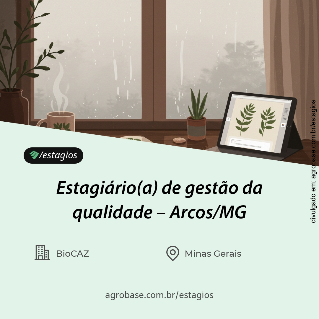 Estagiário(a) de gestão da qualidade – Arcos/MG