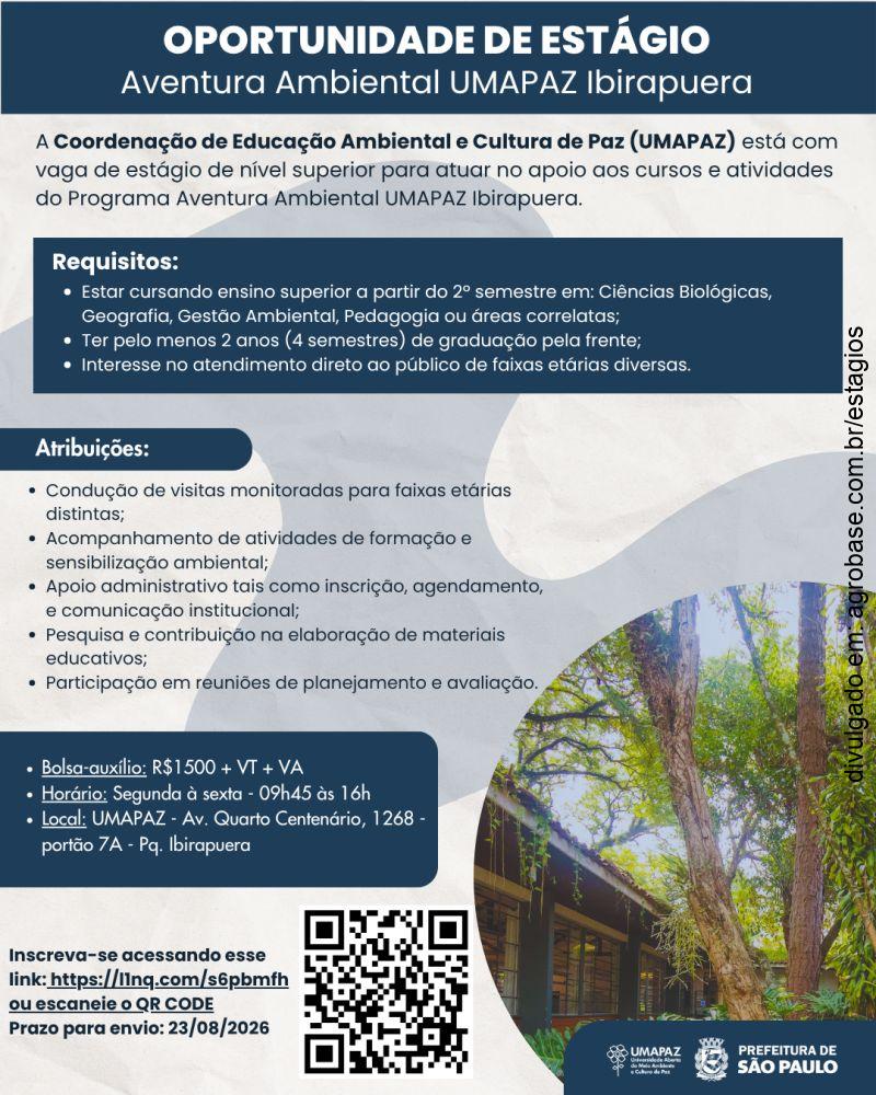 Estágio em educação ambiental – São Paulo/SP [Ibirapuera]