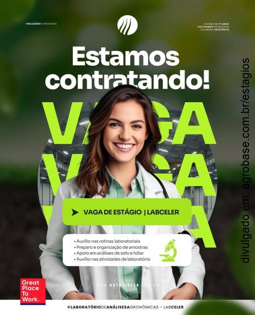 Estágio em agronomia ou química – Itapeva/SP