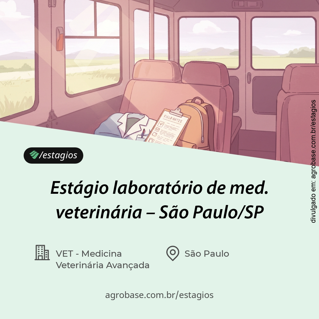 Estágio laboratório de med. veterinária – São Paulo/SP