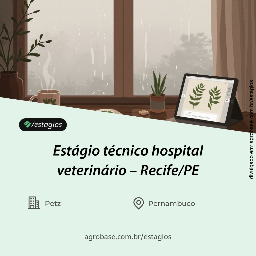 Estágio técnico hospital veterinário – Recife/PE