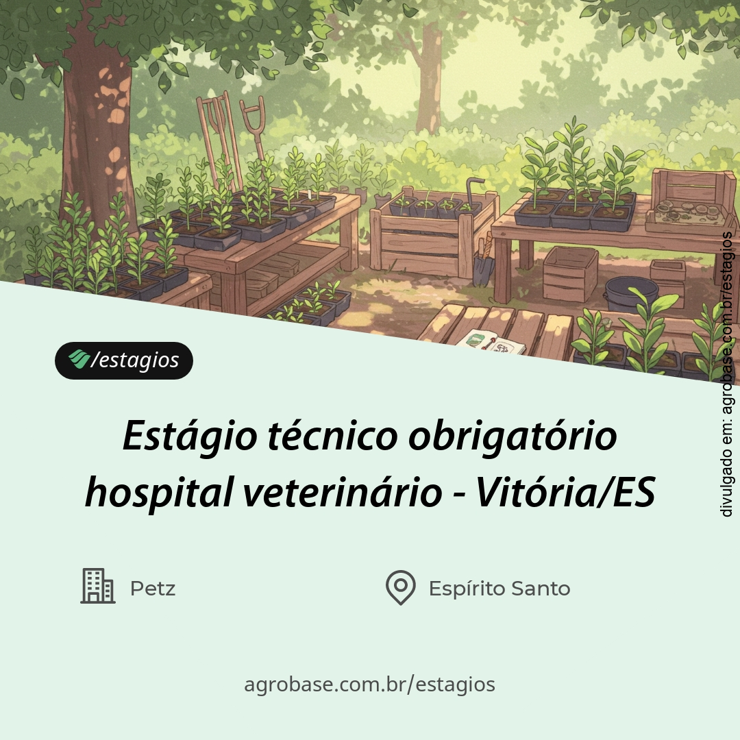 Estágio técnico obrigatório hospital veterinário – Vitória/ES