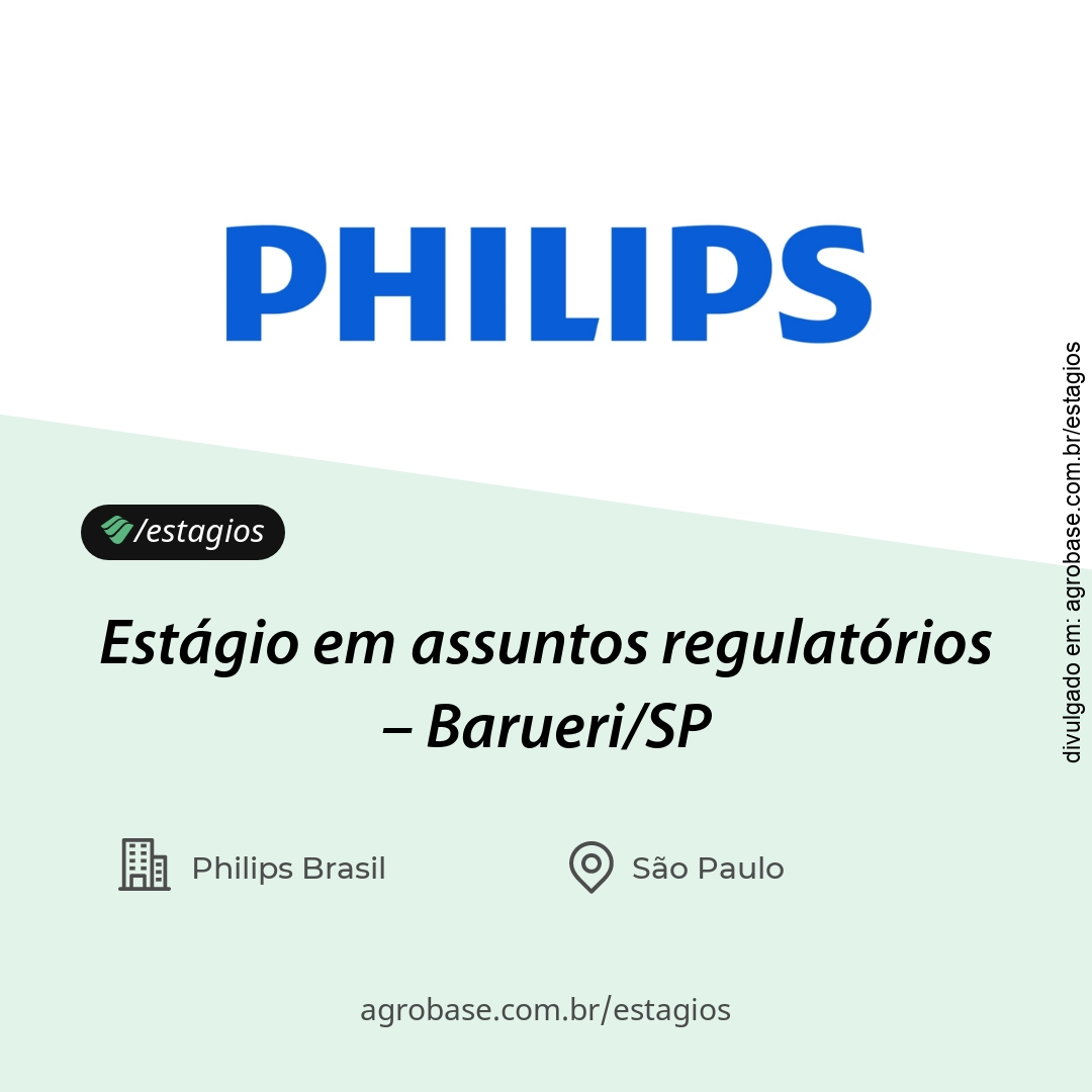 Estágio em assuntos regulatórios – Barueri/SP