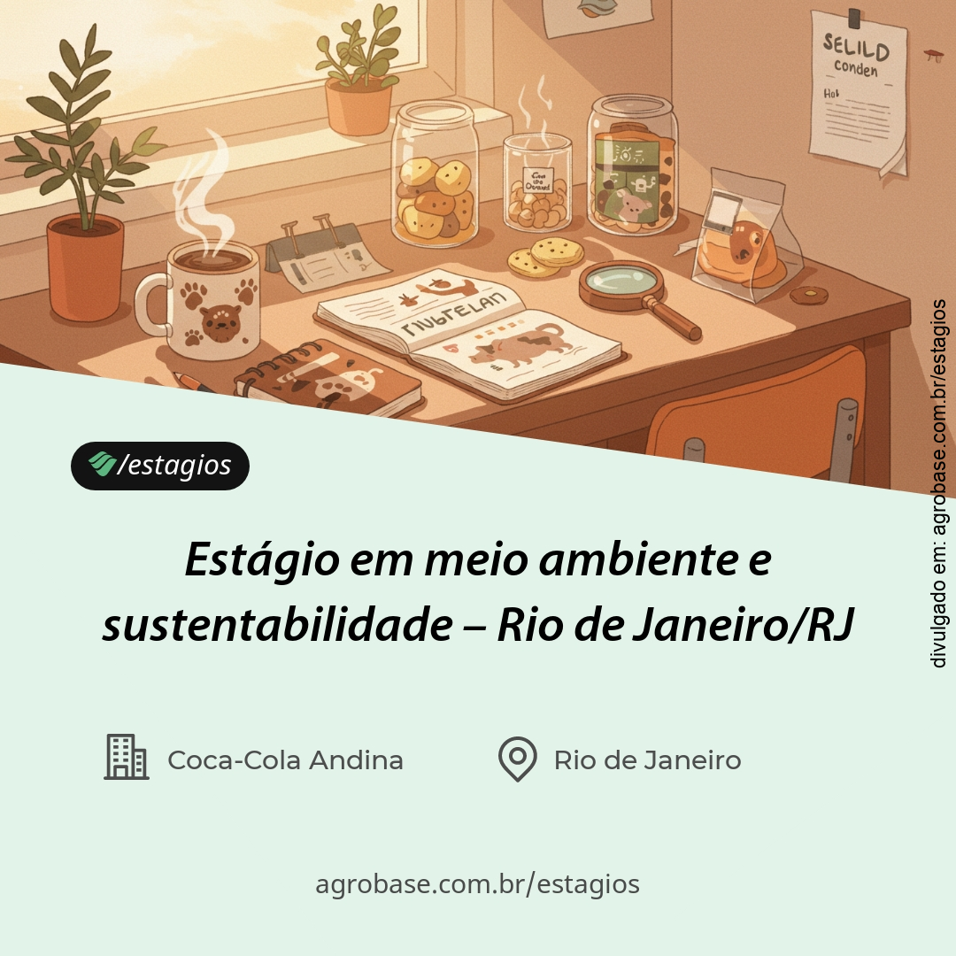 Estágio em meio ambiente e sustentabilidade – Rio de Janeiro/RJ