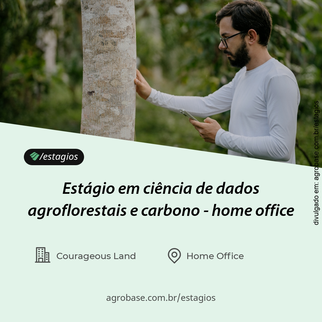 Estágio em ciência de dados agroflorestais e carbono – home office