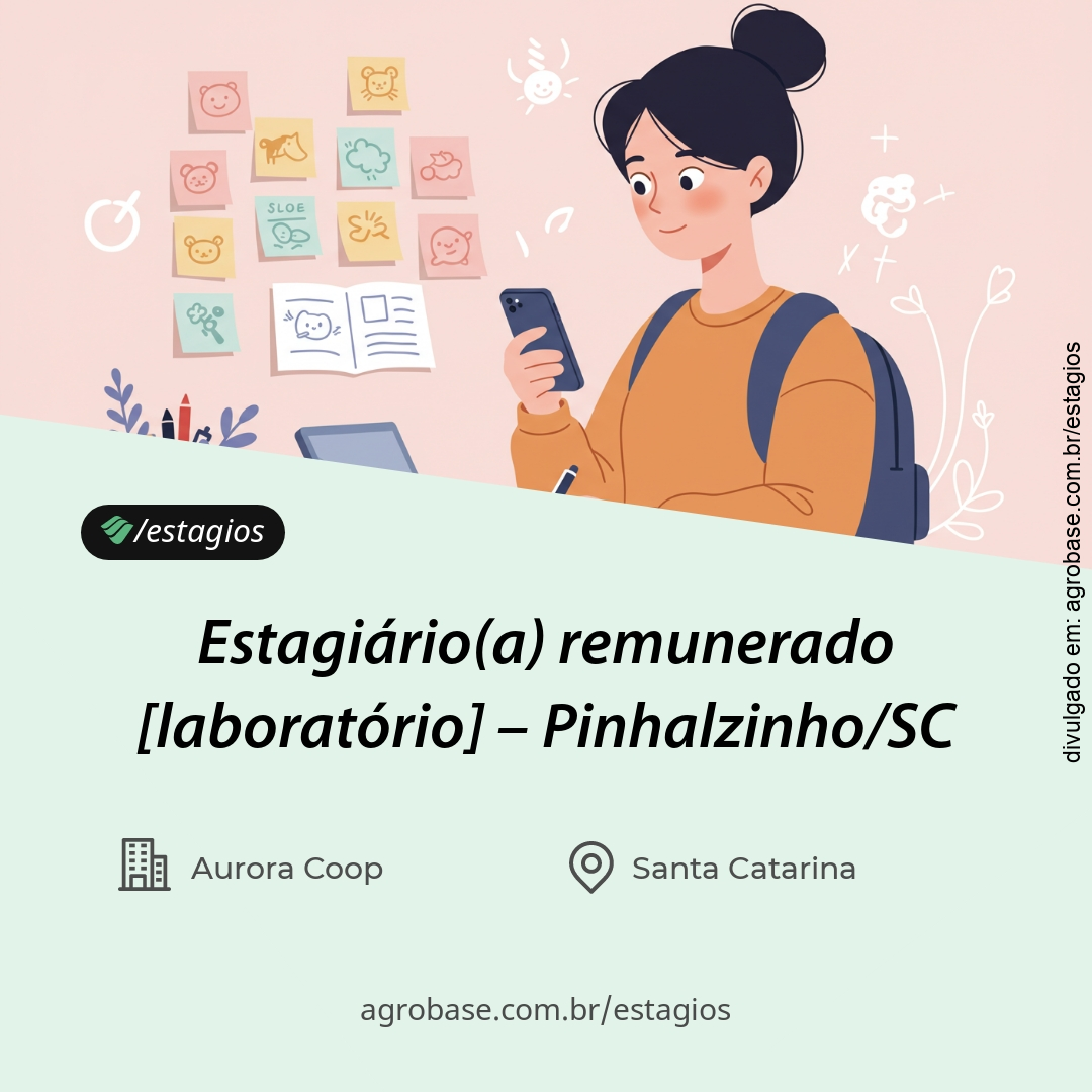 Estagiário(a) remunerado [laboratório] – Pinhalzinho/SC