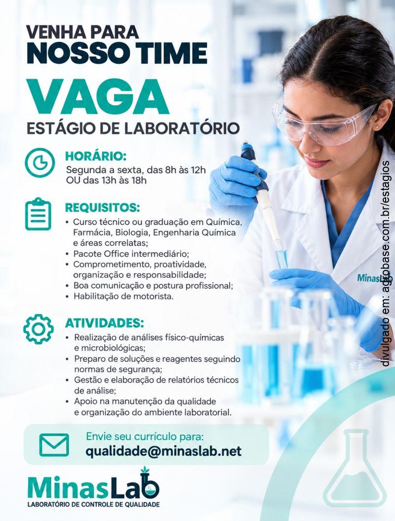 Estágio de laboratório – Montes Claros/MG