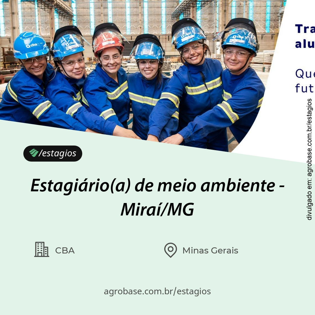 Estagiário(a) de meio ambiente – Miraí/MG