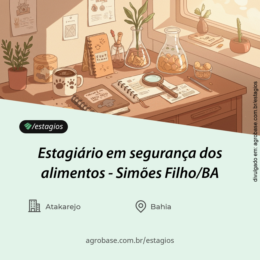 Estagiário em segurança dos alimentos – Simões Filho/BA