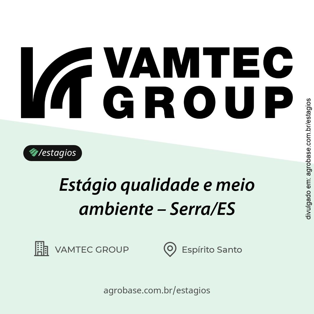 Estágio qualidade e meio ambiente – Serra/ES