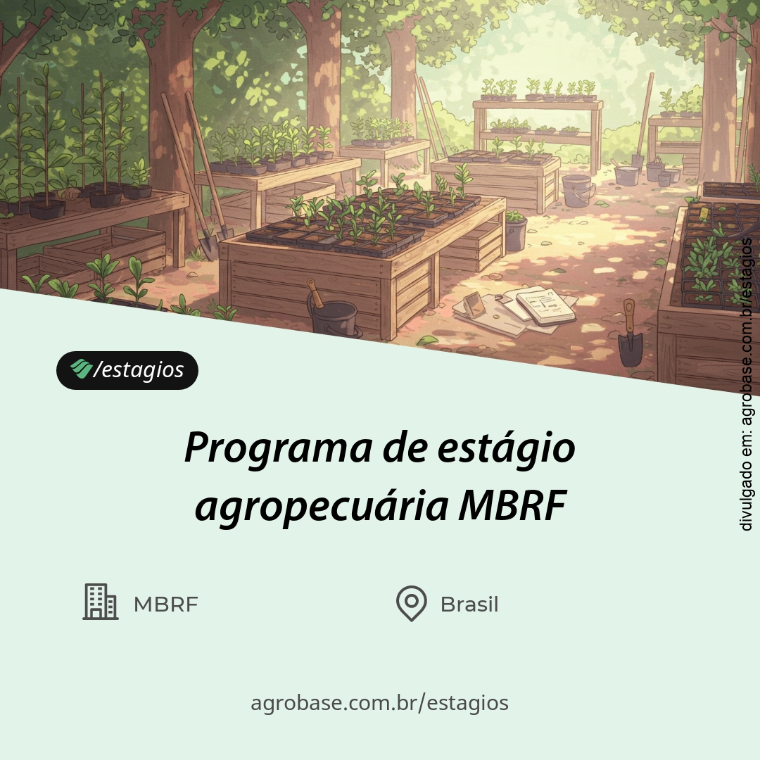 Programa de estágio agropecuária MBRF