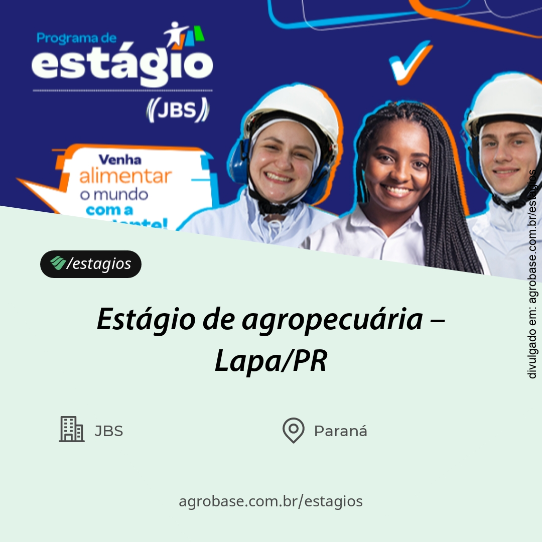 Estágio de agropecuária – Lapa/PR