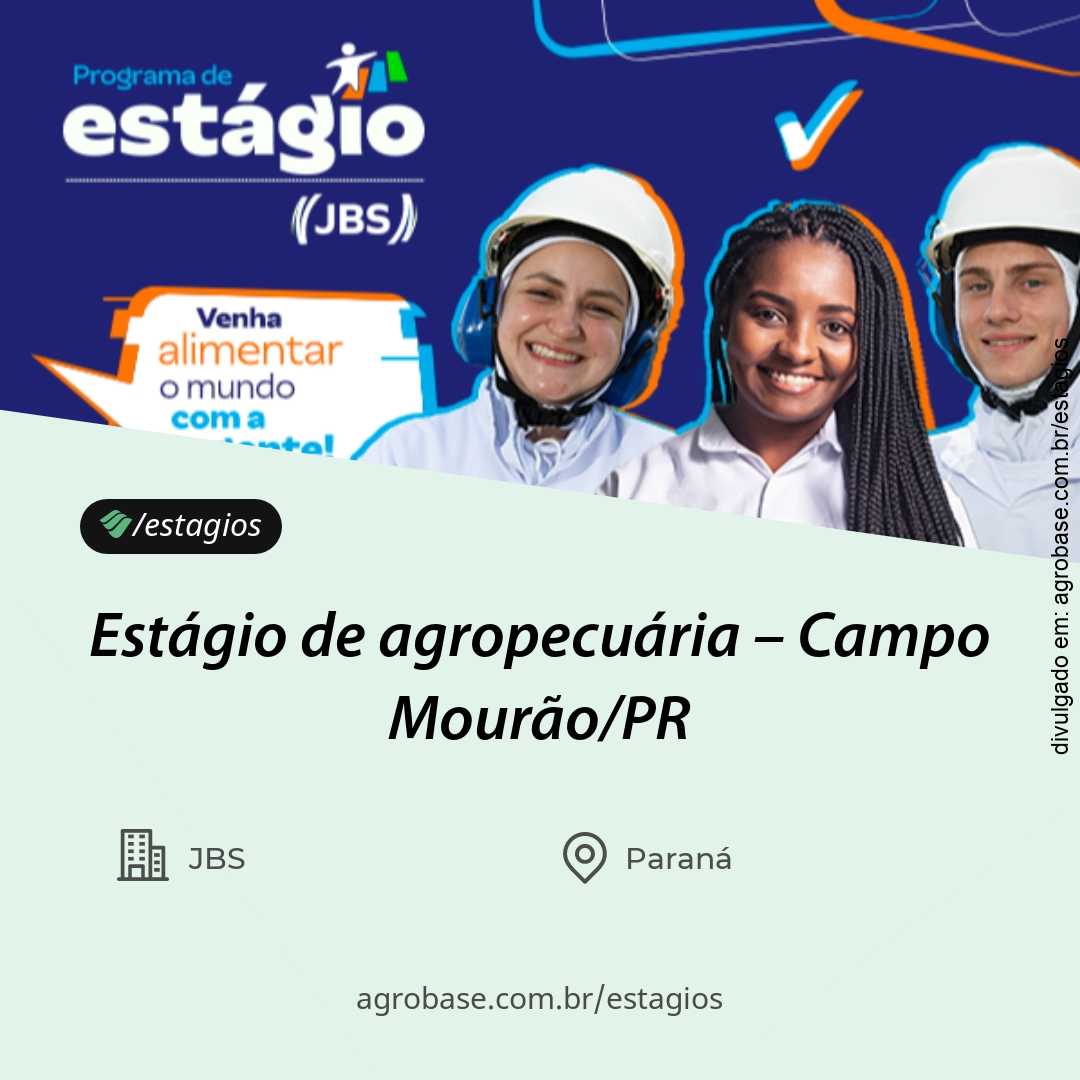 Estágio de agropecuária – Campo Mourão/PR