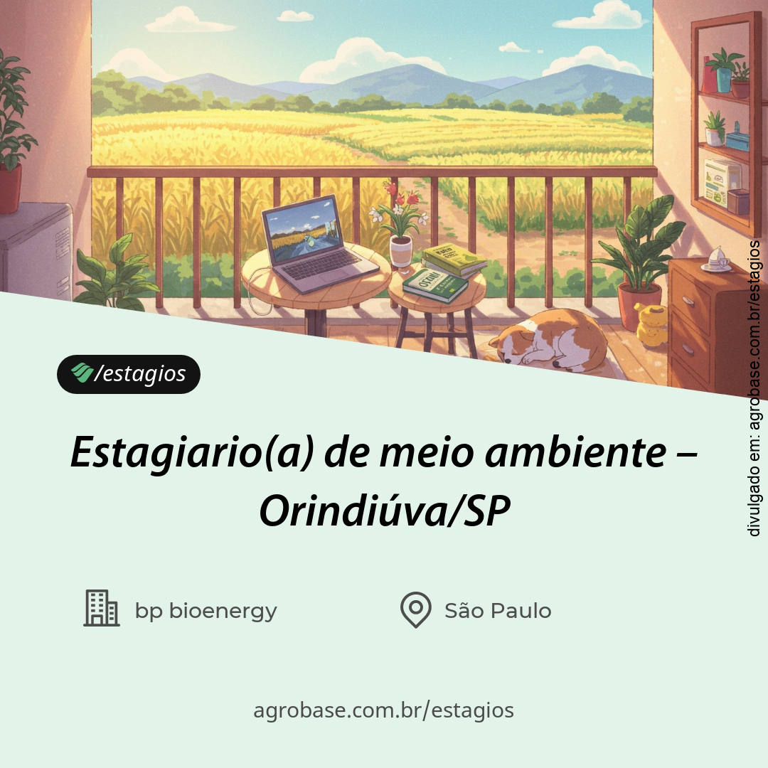 Estagiário(a) de meio ambiente – Orindiúva/SP