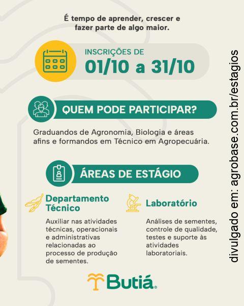 Programa de estágios Butiá 2027 – Passo Fundo e Coxilha/RS