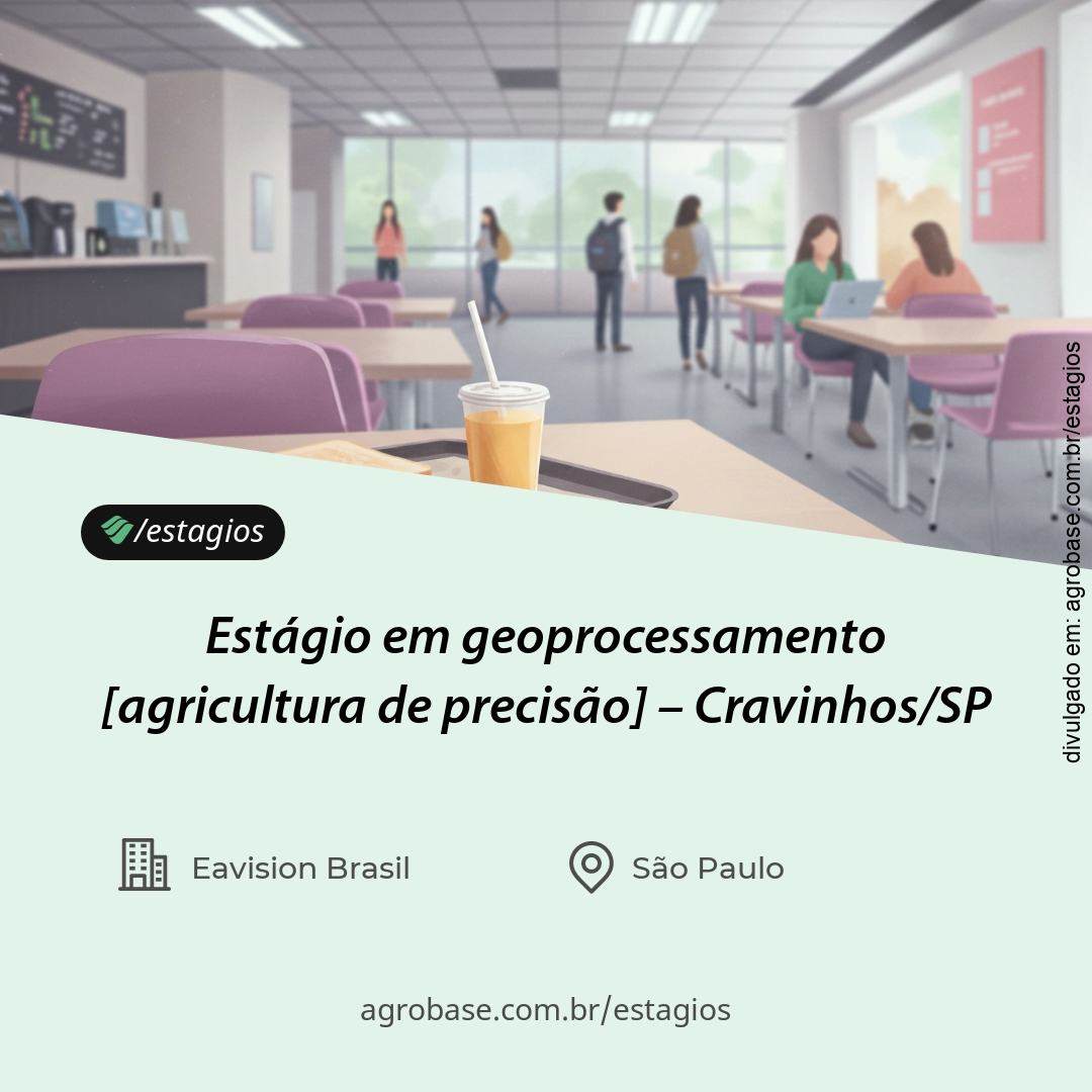 Estágio em geoprocessamento [agricultura de precisão] – Cravinhos/SP